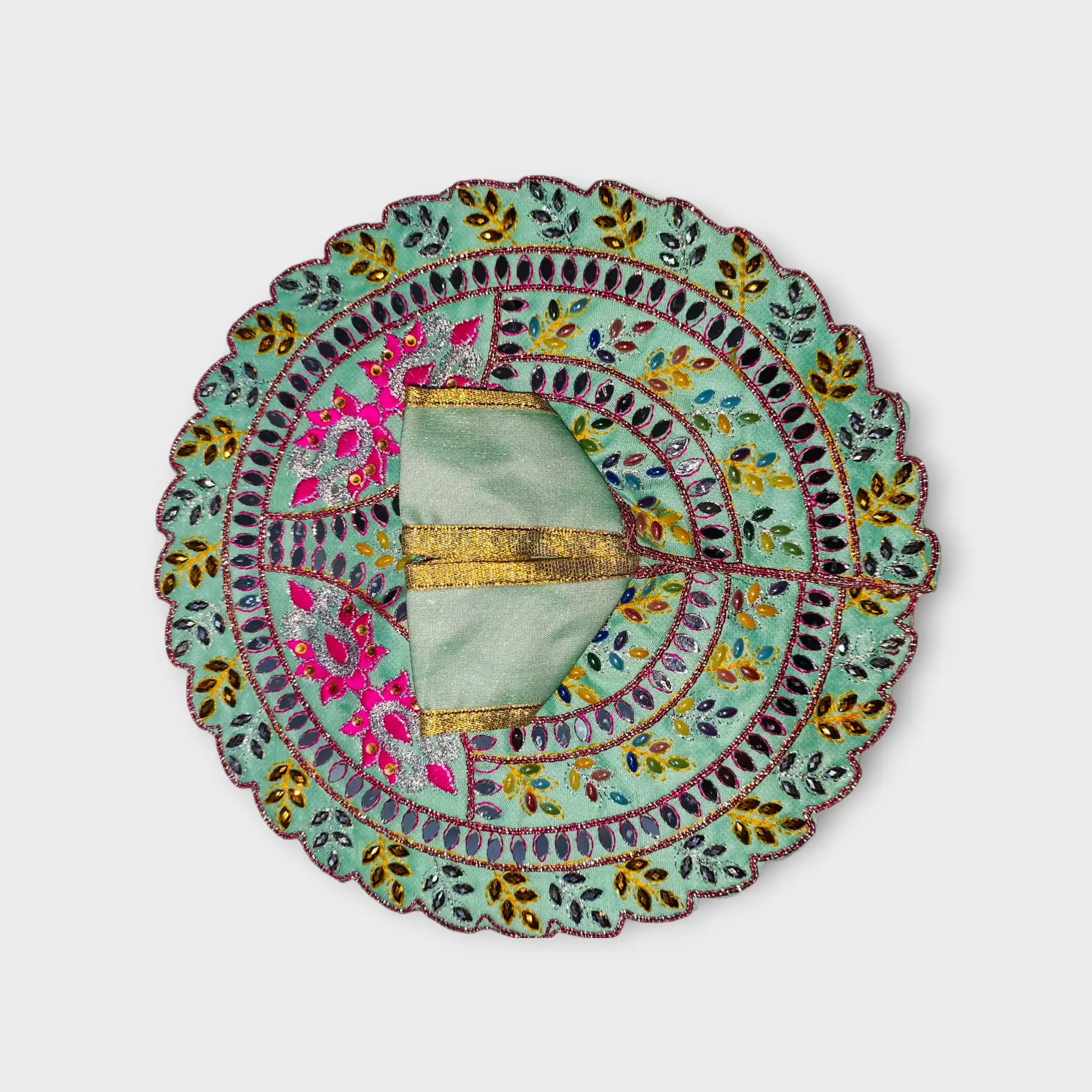 krishna dress online aqua - Stunning Heavy Work Laddu Gopal Poshak Size 4 for Janmashtami.