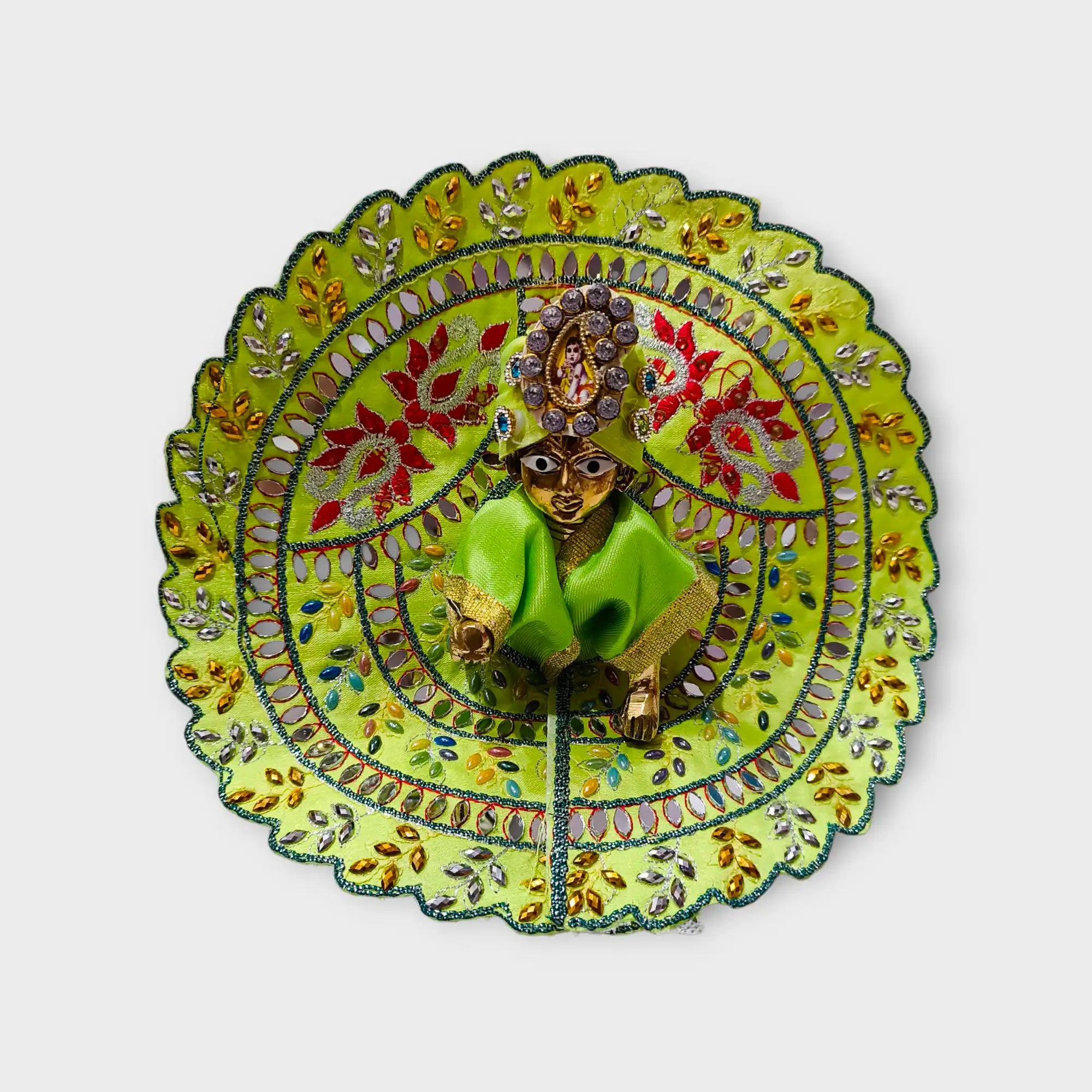 krishna dress online - Stunning Heavy Work Laddu Gopal Poshak for Janmashtami.