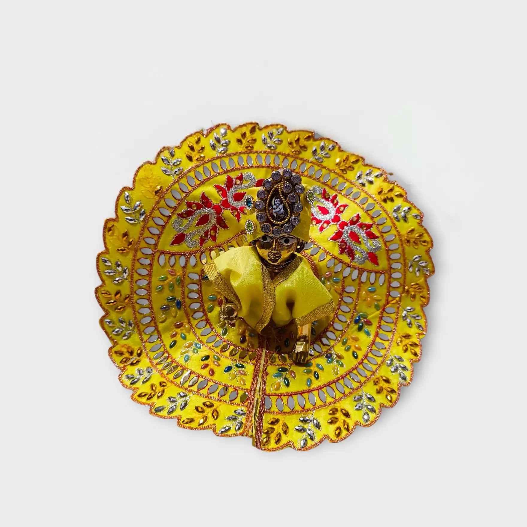 krishna dress online - Stunning Heavy Work Laddu Gopal Poshak  for Janmashtami.