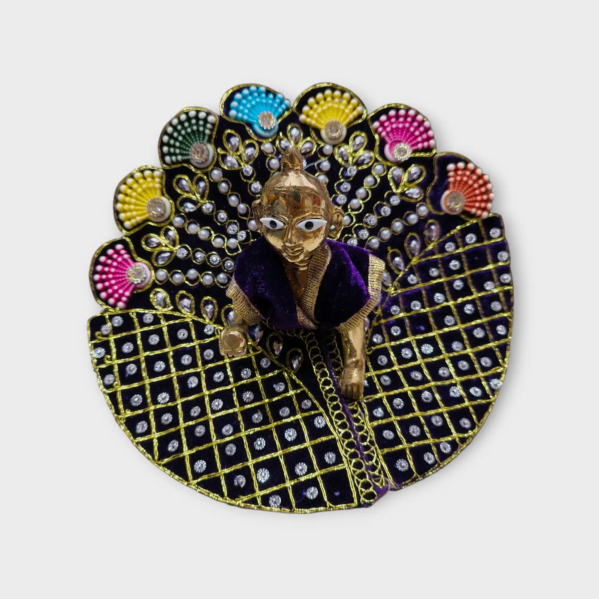 Laddu Gopal Designer Dress In Blue Color