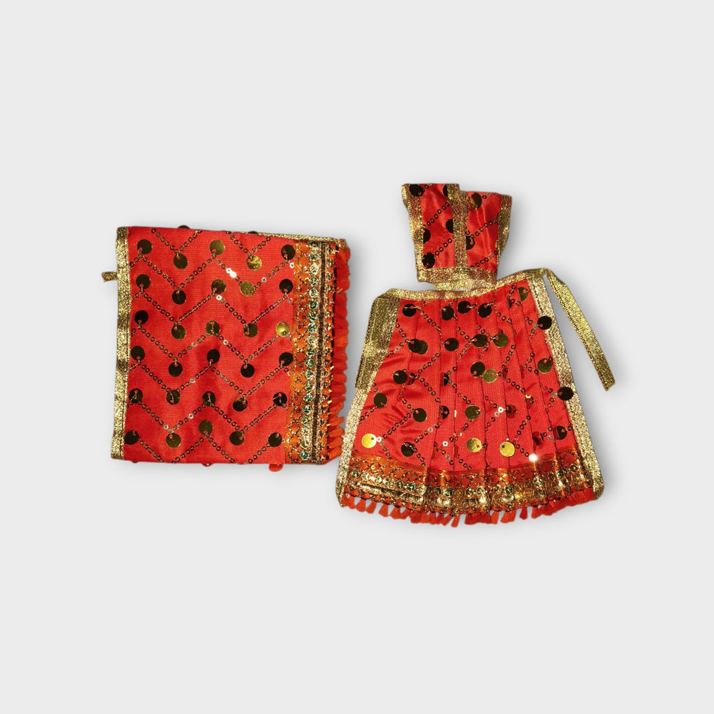 Handcrafted Laddu Gopal & Radha Rani Divine Dress Set