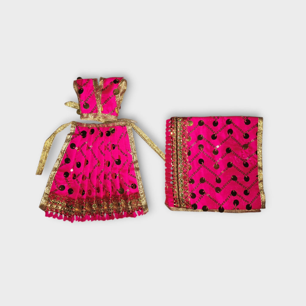 Handcrafted Laddu Gopal & Radha Rani Divine Dress Set