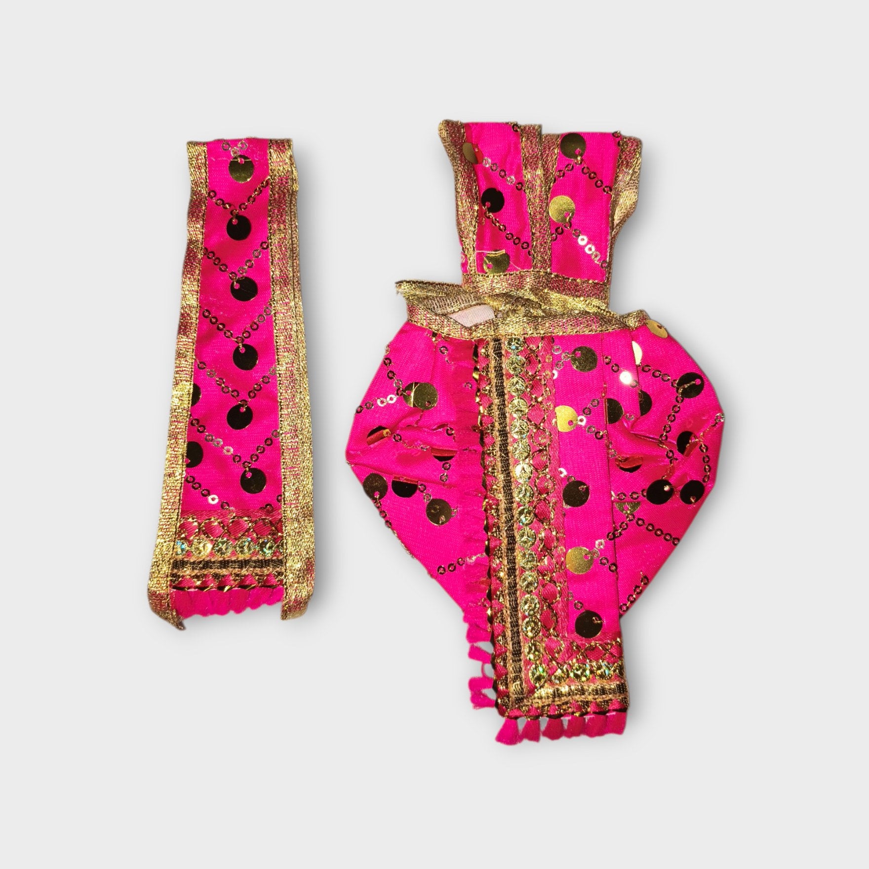 Handcrafted Laddu Gopal & Radha Rani Divine Dress Set